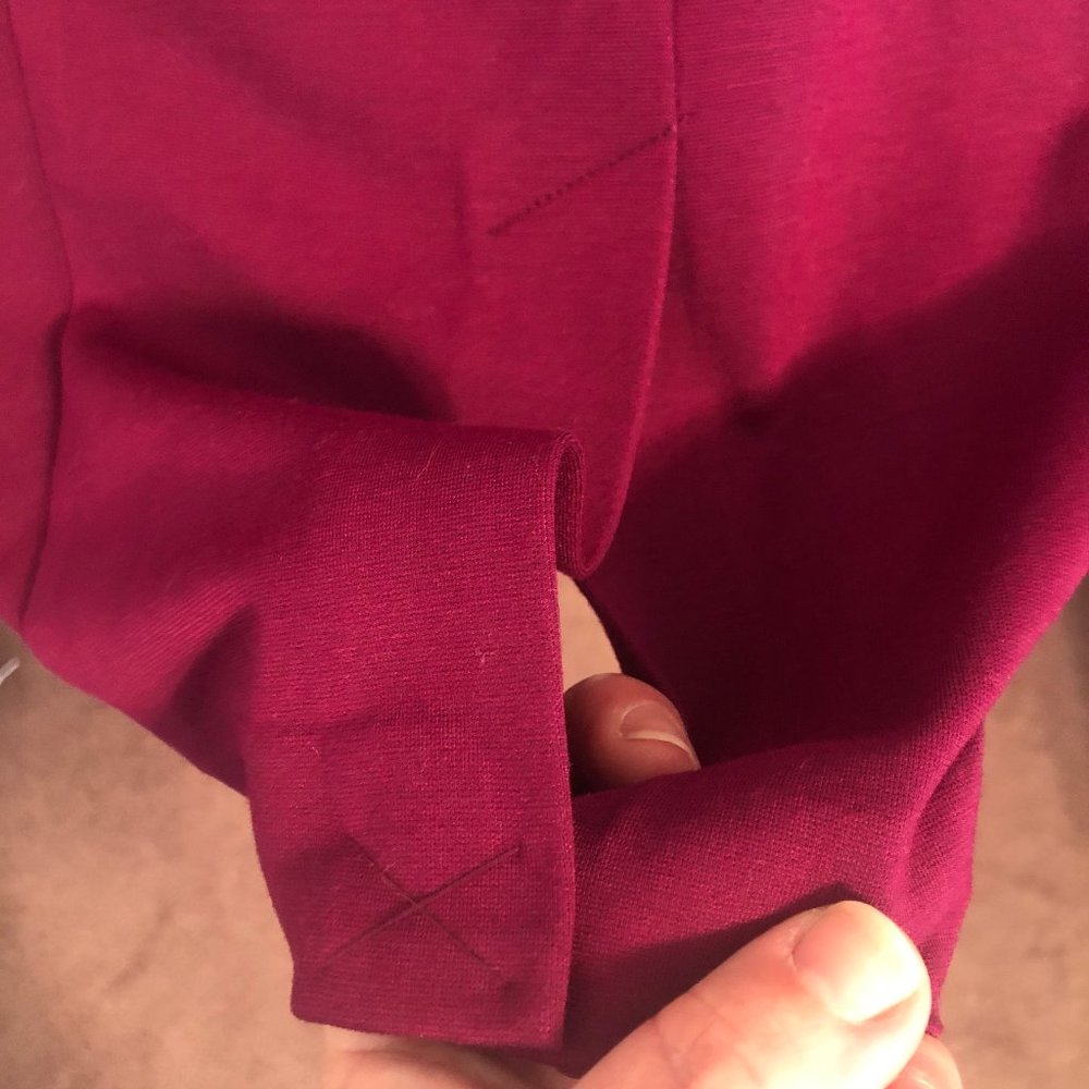 Talbot's berry colored sleeveless belted dress - Picture 6 of 6